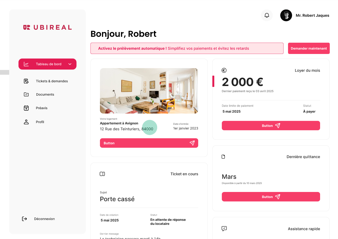 Application locataires